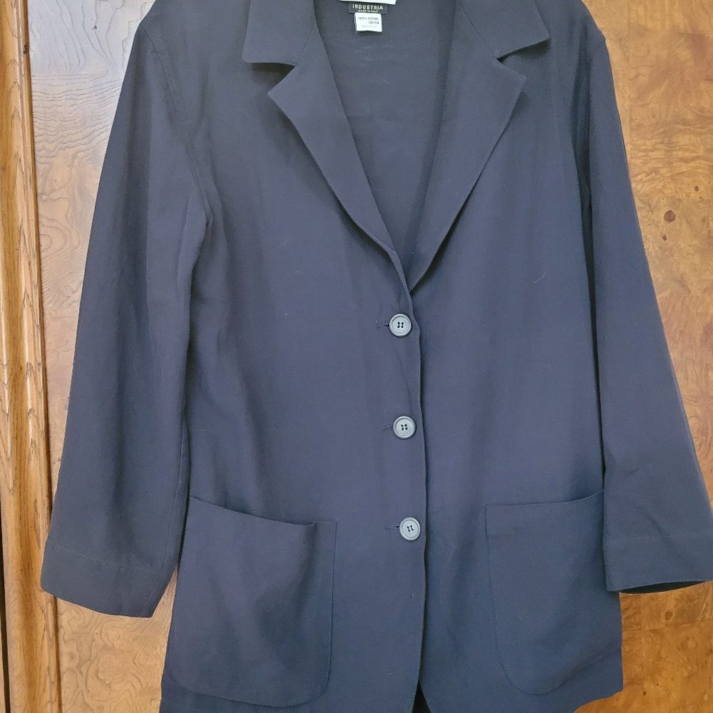 Industria Jacket, made in Italy, Black, small